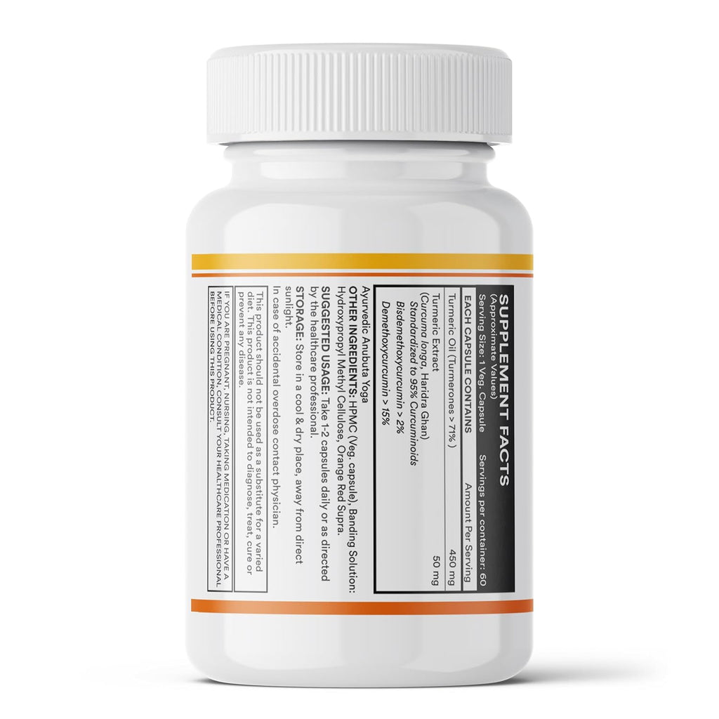 INLIFE Curcumin Capsules with Turmeric Oil | 71% Turmerones & 95% Curcuminoids | Supercritical COâ‚‚ Extracted Oil Supplement | Immune Support & Joint Health â€“ 60 Liquid Filled Vegetarian Capsules