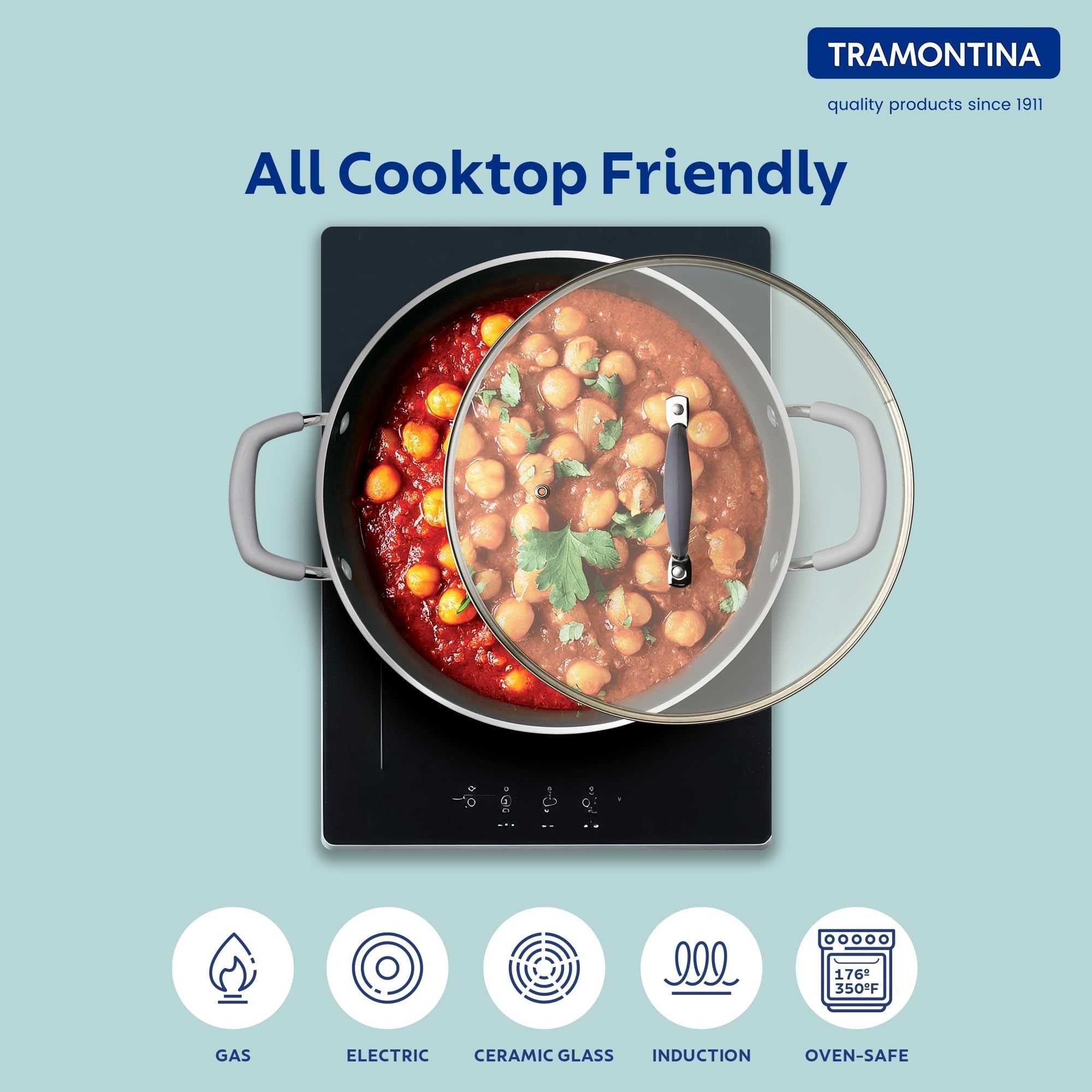 Ember Cookware Set of 3 Soft-Touch Handle