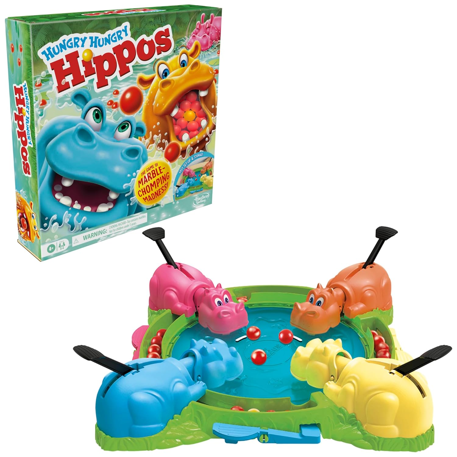 Hasbro Hungry Hippos Game for Preschoolers