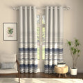 Urban Space Digital Printed Blackout Curtains for Door Bedroom Room Darkening Blackout Kids Decorative Curtains Coastal Tides Navy