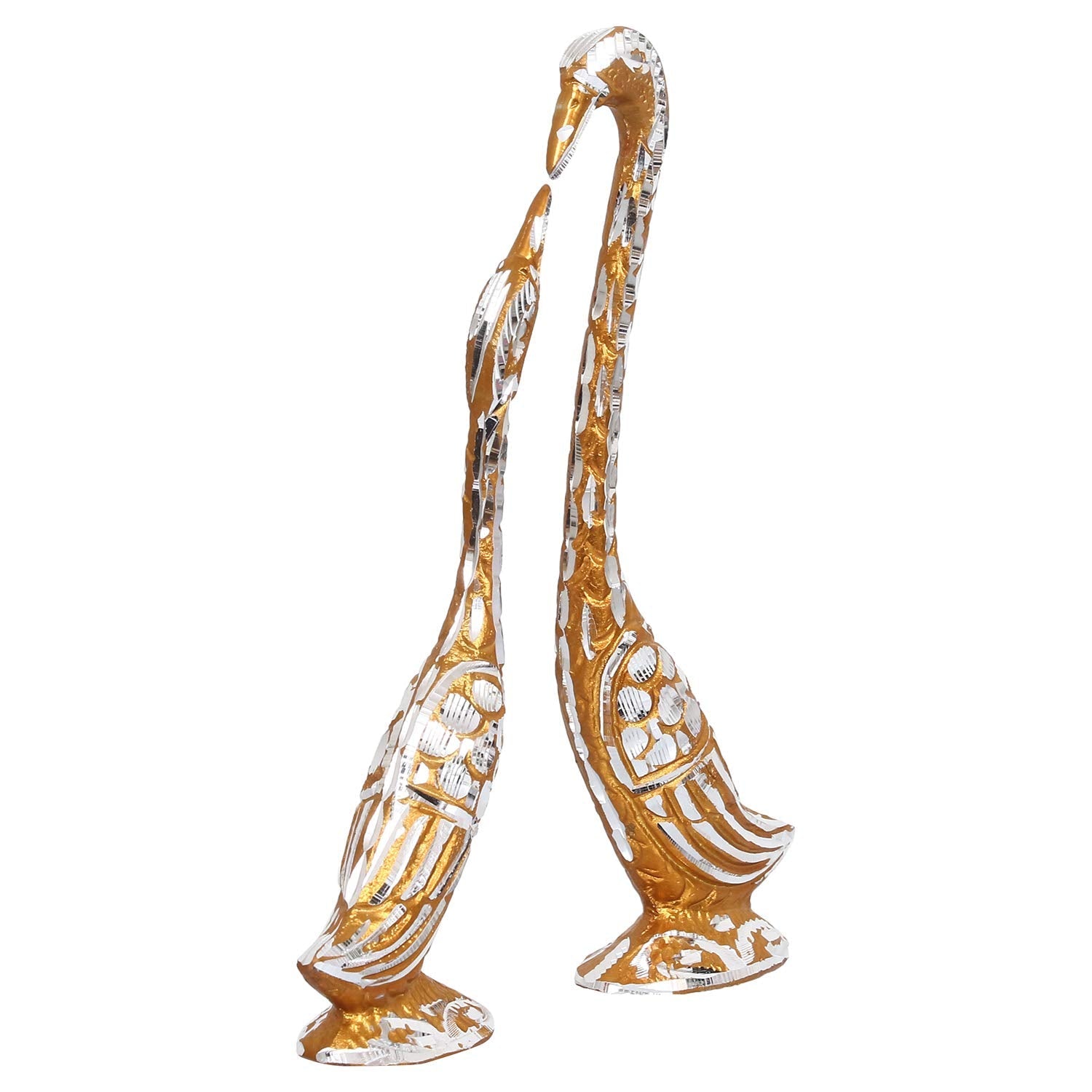 Ecraftindia Cute Swan Love Birds With 7 Inch Height Decorative Figurine