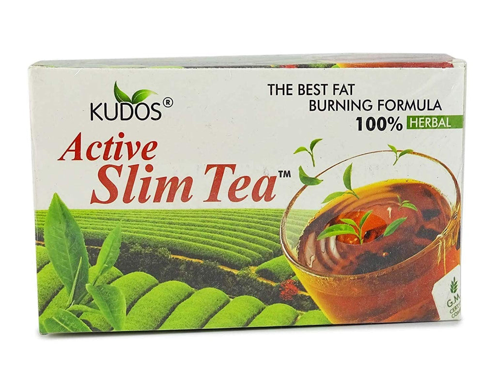 kudos 100% Herbal Active Slim Tea - 2 gms Each (30 Tea Bags)