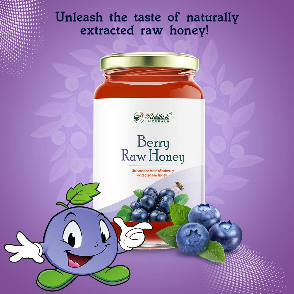 Riddhish Herbals Raw Organic Berry Honey - 500 gms