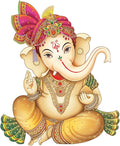 Rangoli White Glossy Vinyl Wall Sticker Premium Self-Adhesive Waterproof Decorative Parent-14 Design-21