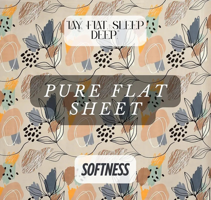 HomeKart Floral Printed Cotton Feel Double Bedsheet with 2 Pillow Covers 200 Tc Soft  Premium Printed Bedsheet for Home Bedroom Grey & Blue