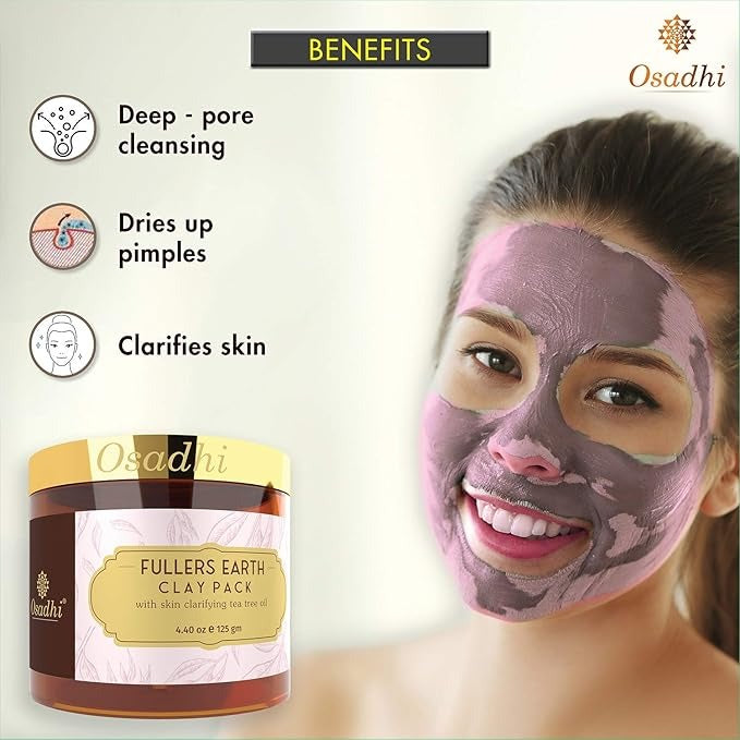 Osadhi Vegan Face Pack Mask for Glowing Skin - 125 gms
