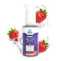 Bloom Water-Based Lubricant & Massage Gel | (50 ml) | For Long-lasting Painless Experiences | Non-Staining Lube for Dryness | Non-Sticky & pH Balanced Formula | Strawberry Flavour