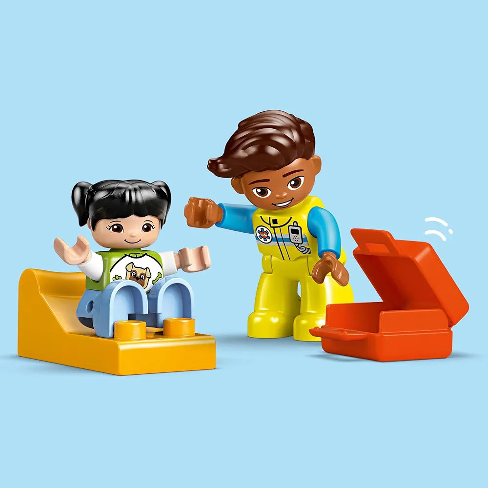 Lego Duplo Ambulance & Driver Educational Toy for Imaginative Toddler Pretend Play 10447