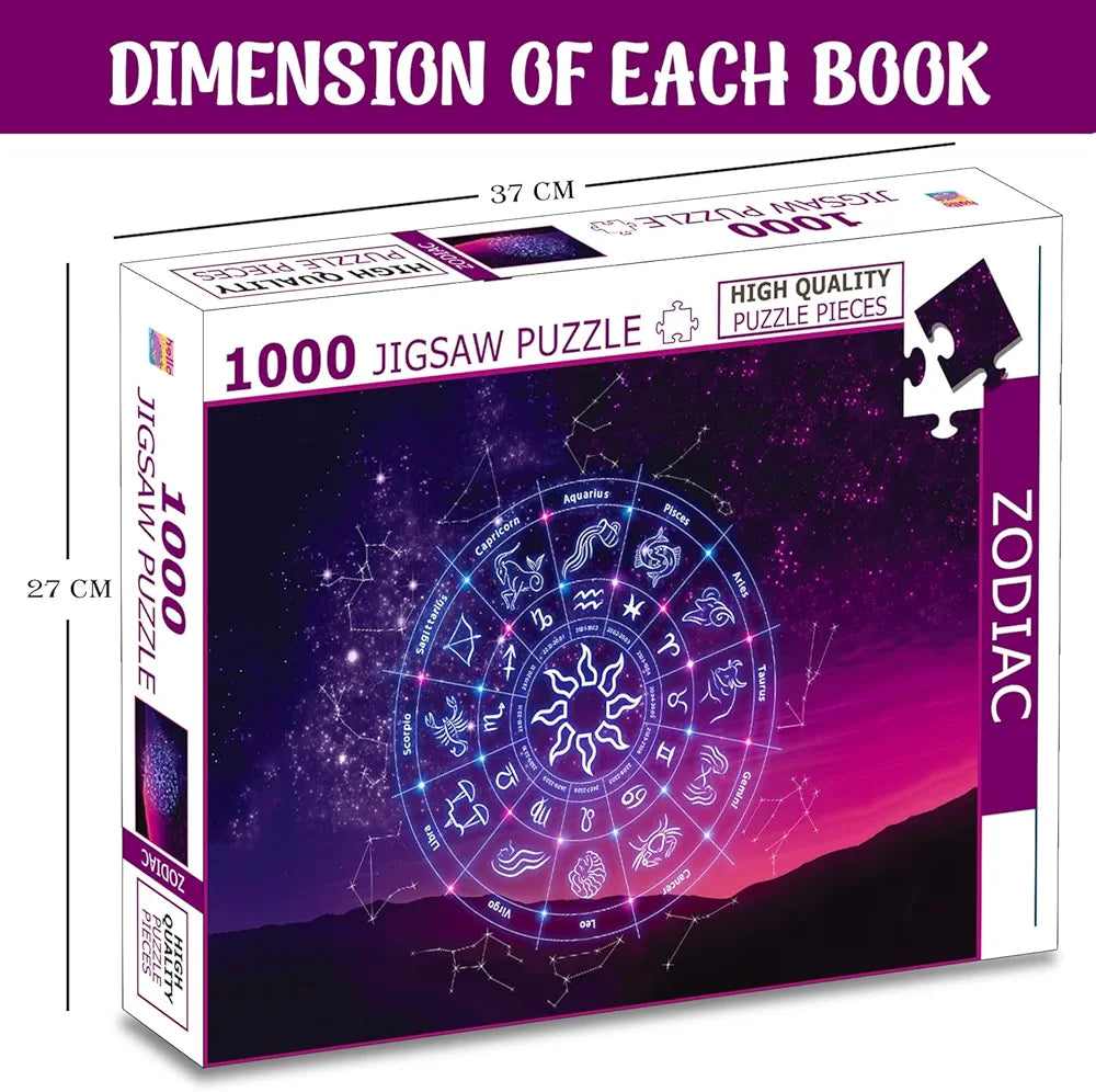 Hello Friend Zodiac Constellations Jigsaw Puzzle 1000 Piece Puzzle Astrology & Star Map Brain Game