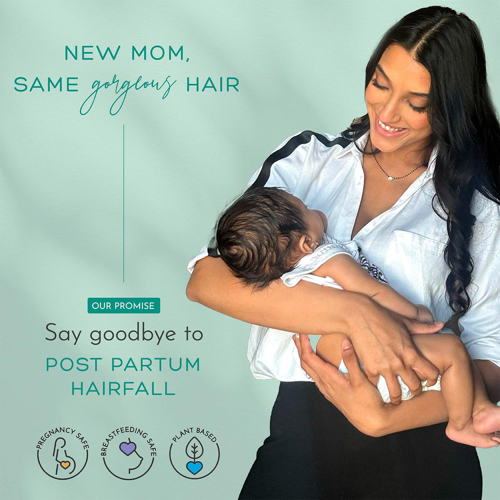 Orimii Postpartum Hair Growth Serum with Redensyl | Repairs Roots, Promotes Hair Growth & Prevents Breakage After Delivery | Lightweight, Non-Sticky & Non-Greasy | Loved by New Mamas â€“ 30ml