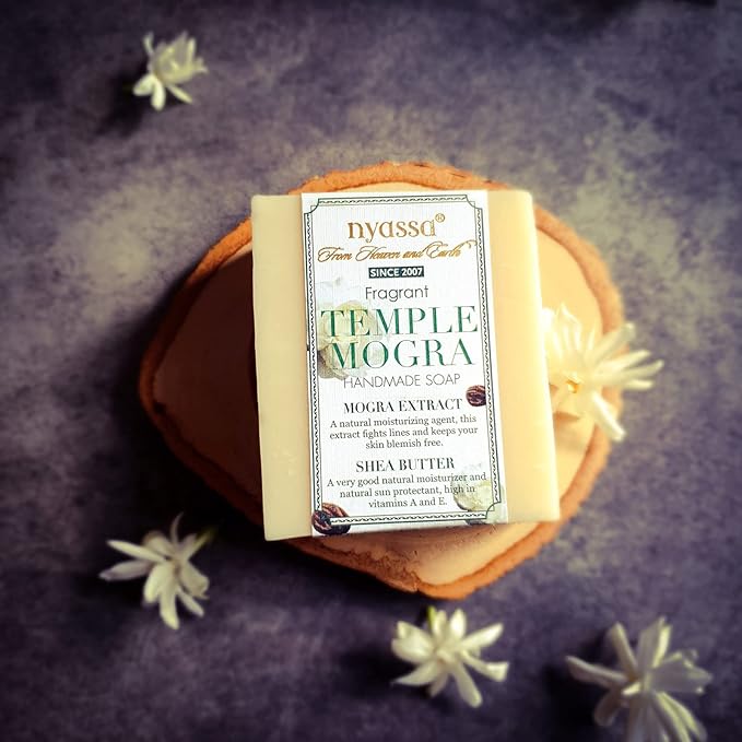 Nyassa Temple Mogra Handmade Soap - 150 Gms | Pack of 2