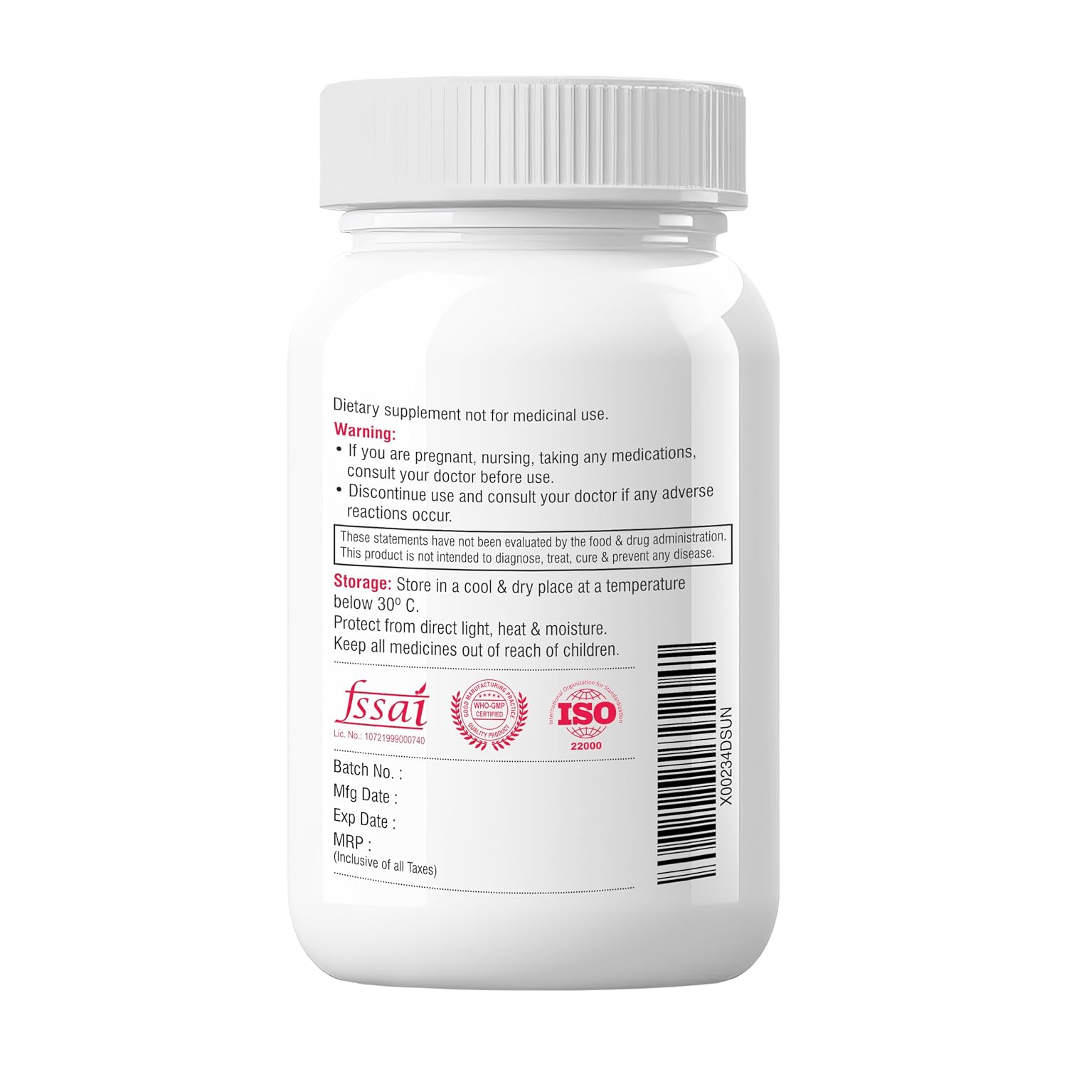 Biotrex Nutraceuticals Glutathione With Vitamin C & E, Biotin, Grape Seed Extract, Alpha Lipoic Acid, L-Lysine For Healthy Skin Health, Antioxidant Supplement - 30 Vegetarian Capsules
