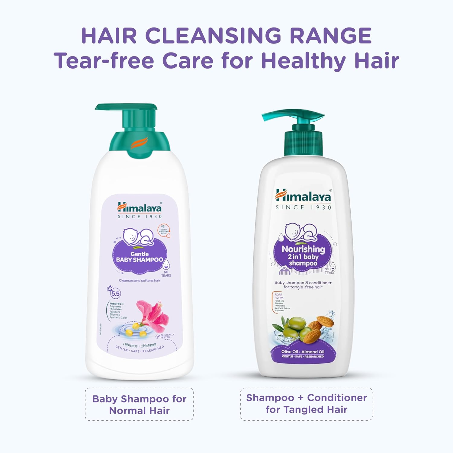 Himalaya Gentle Baby Shampoo 600ml | No Tears formula | Cleanses, softens and nourishes baby's hair