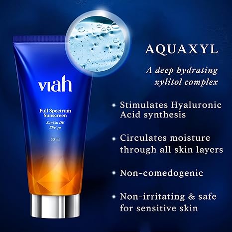 Viah Full Spectrum Sunscreen SPF 40 & PA++++ - 50 ml