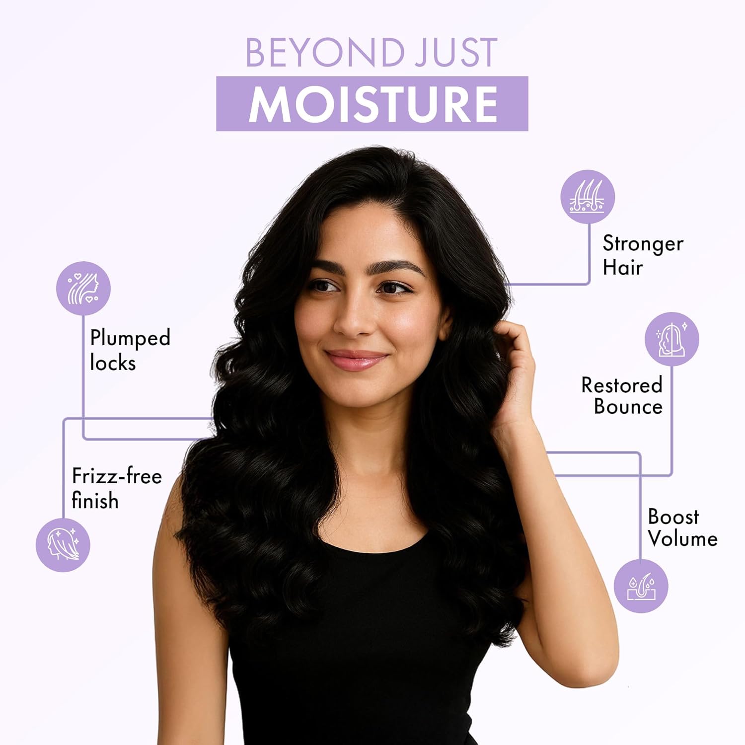 ThriveCo Hyaluronic Acid Serum |Tames Frizz and Flyaways | Adds Shine, Volume & Smoothness | Lightweight, Non-greasy, Hydrating | 100 Hrs Moisture Lock | 60 ml