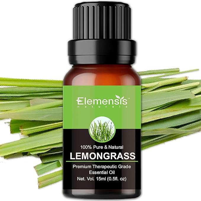 Elemensis Naturals Pure Undiluted Lemon grass Oil - 15 ml