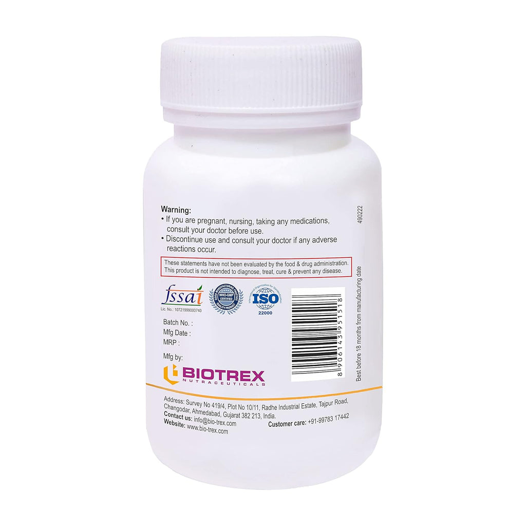 Biotrex Nutraceuticals Selenium 200 (mcg) for Immune System, Thyroid, Prostate and Heart Health | 60 Vegetarian Capsules