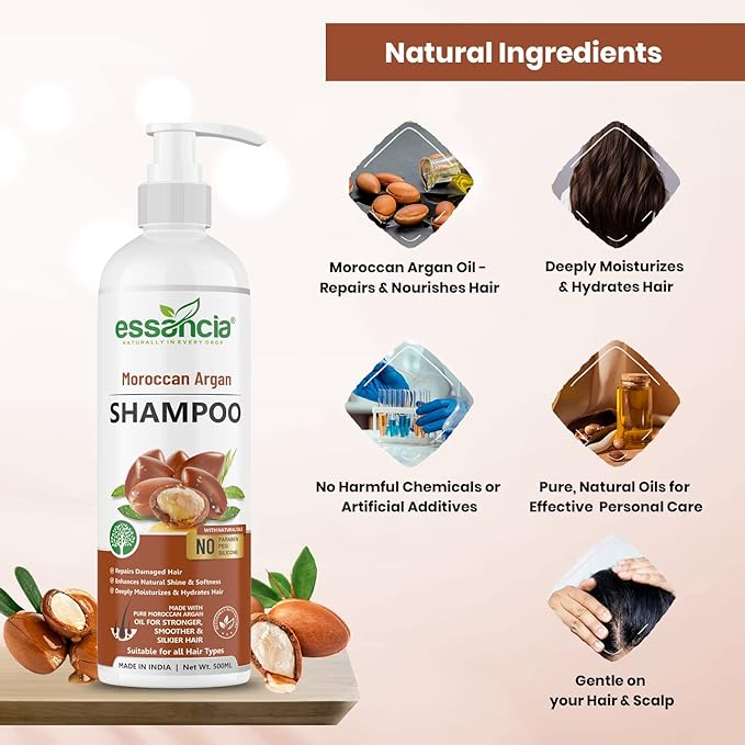 Essancia Moroccan Argan Oil Shampoo - 500 ml