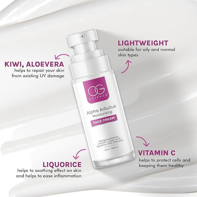 Og Beauty Science Alpha Arbutus Moisturizing Face Cream - 50 ml