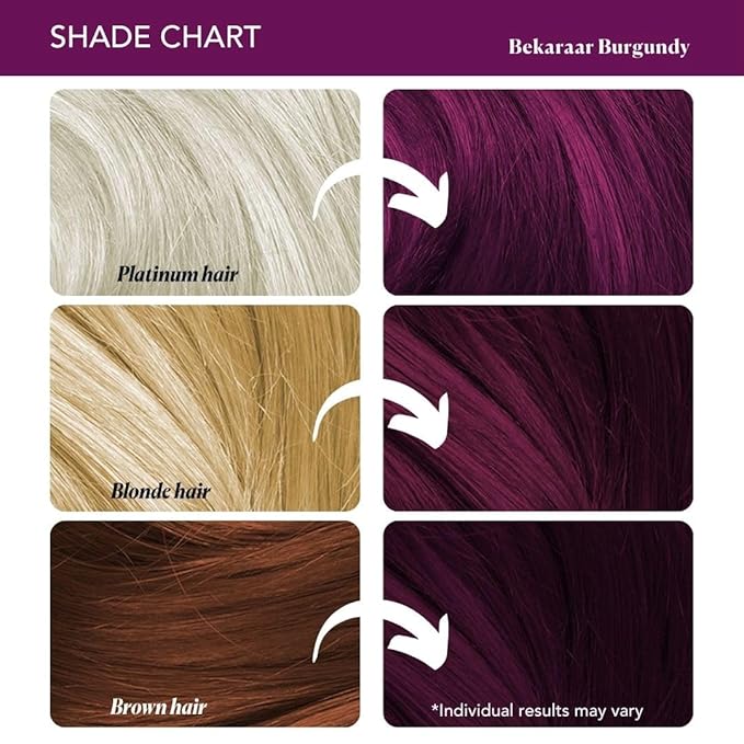 Paradyes Top-up Semi-permanent Bekaraar Burgundy Diy Conditioner Based Hair Colour - 120 Gms