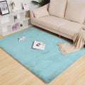 Luxe Home International Carpet Super Soft Anti Skid Rabbit Fur Bathroom Rectangular Mats Colour Turquoise