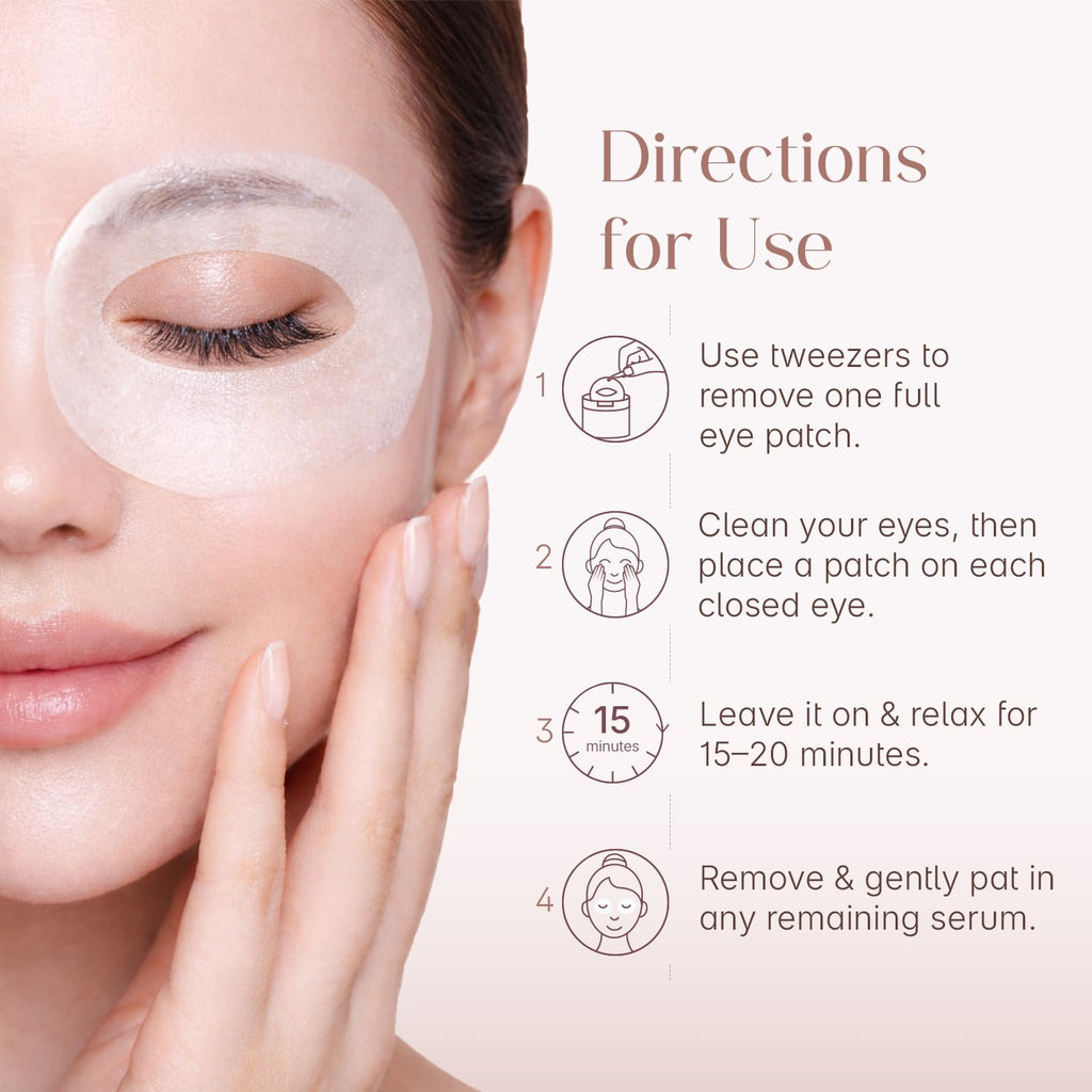 Seoulskin 360Â° Hydro Eye Patches | Brightens Dark Circles, Smooths Fine Lines & Reduces Puffiness | With Niacinamide, Rice Water & Vitamin C | 40 Patches