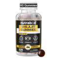 Nutrabud Pure Shilajit/Shilajeet Gummies 100mg For Men, Women - 60 Gummies | Boosts Stamina & Improves Energy Levels | Tamarind Flavour Veg Gummy Supplement (60 Count (Pack of 1), Tamarind)