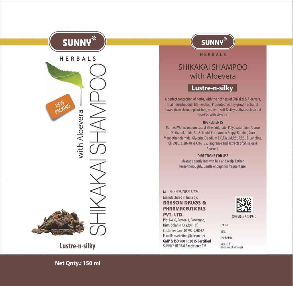Sunny Herbs Shikakai Shampoo - 150 ml (Pack of 2)