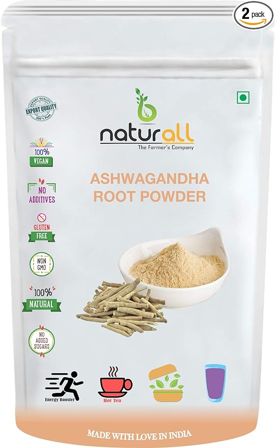 B Naturall Ashwagandha Root Powder - 500 gms