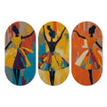 Artvibes Abstract Art Dancers Wood Wall Hanging Decoration Items for Home | Set of 3