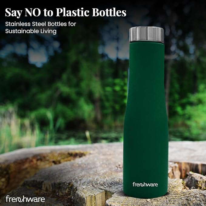 Frenchware Water Bottle 1 Litre, Stainless Steel, Premium SS 304, Teal | Easy-to-Clean