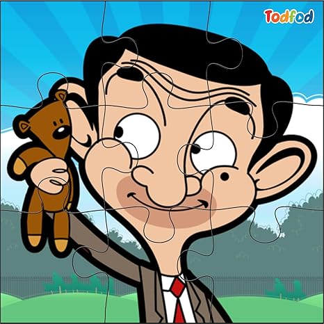 TodFod Wooden Jigsaw Puzzles Toy for Kids & Children Mr Bean 54 Pieces 6 in 1 Jigsaw Puzzles
