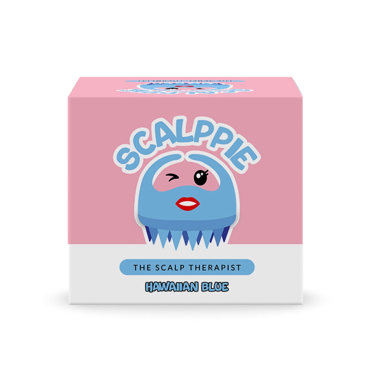 Scalppie Silicon Hair Scalp Massager & Shampoo Brush Scrub For Hair Growth & Anti Dandruff - Blue