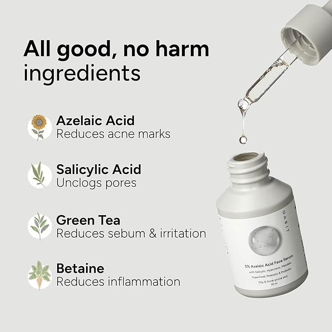 Gabit 5% Azelaic Acid Face Serum - 30 ml