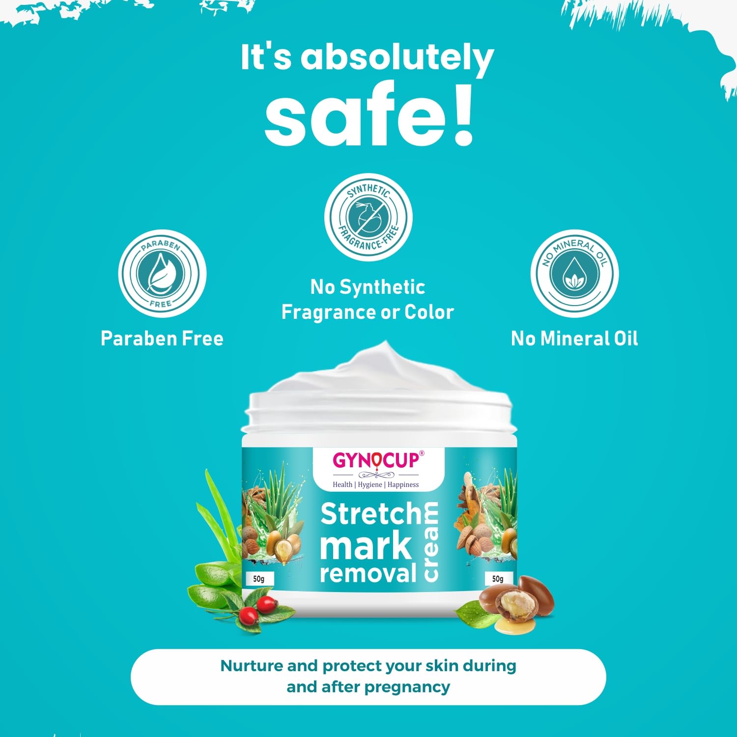 MildCares Stretch Marks Removal Cream (50gm) | For Prevents Stretch Marks, Nourish & Hydrating Skin | With Shea Butter, Saffron, Kokum Butters | All Skin Types | Stretch Marks Cream For Women
