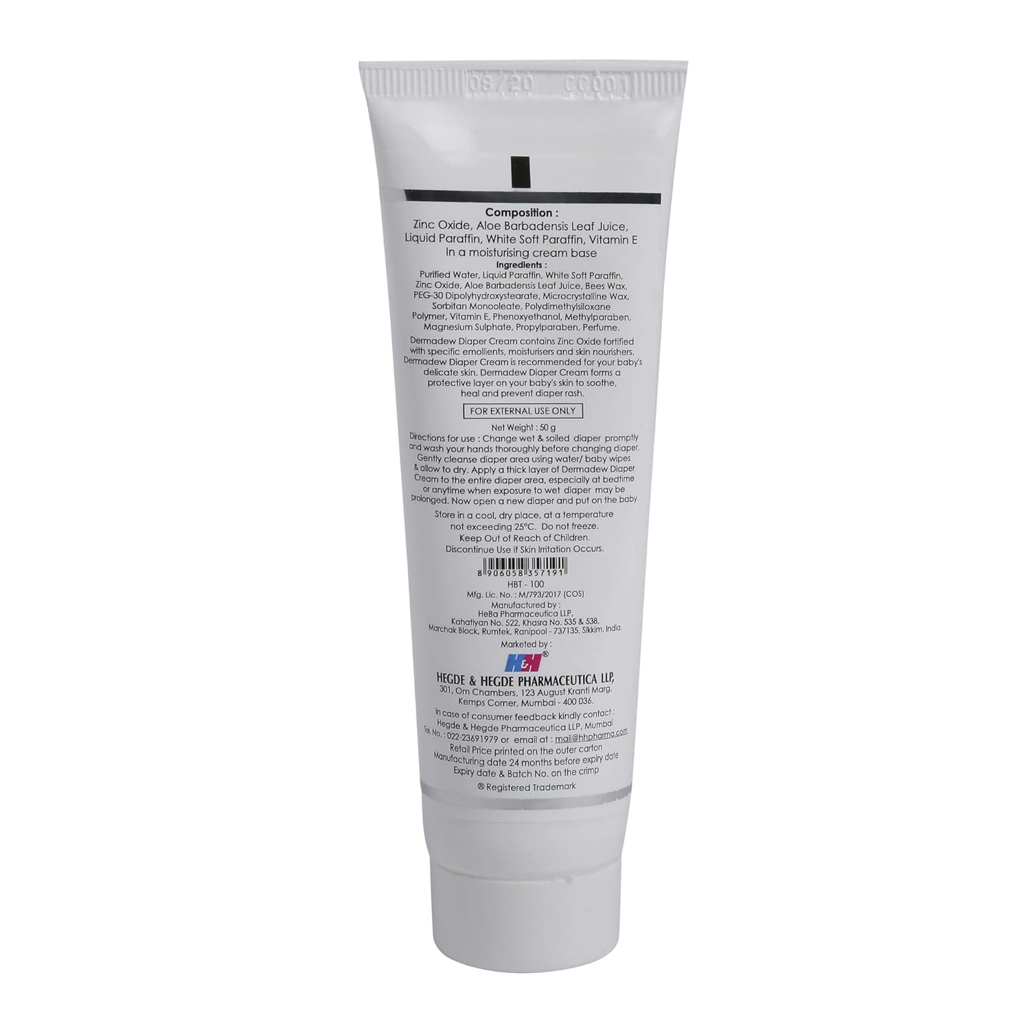 Dermadew Diaper Cream - 50 Gms | Pack of 2