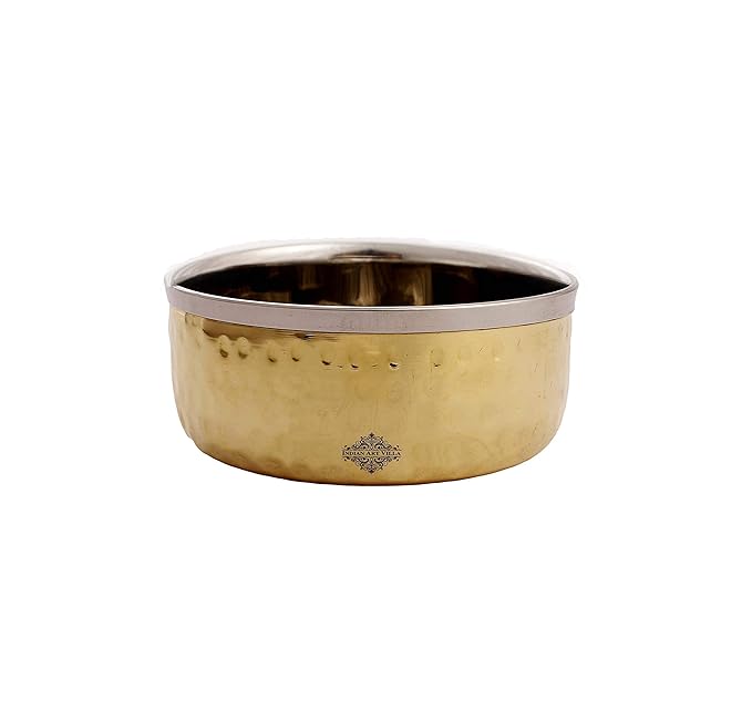 Indian Art Villa Art Villa Brass Steel Katori Bowl | 145 ml