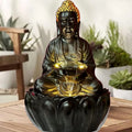 Alila Meditating Buddha Statue Water Fountain for Home Living Room Decor 21inches 53cm