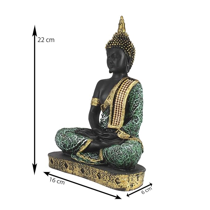 Ecraftindia Buddha Showpiece | Green