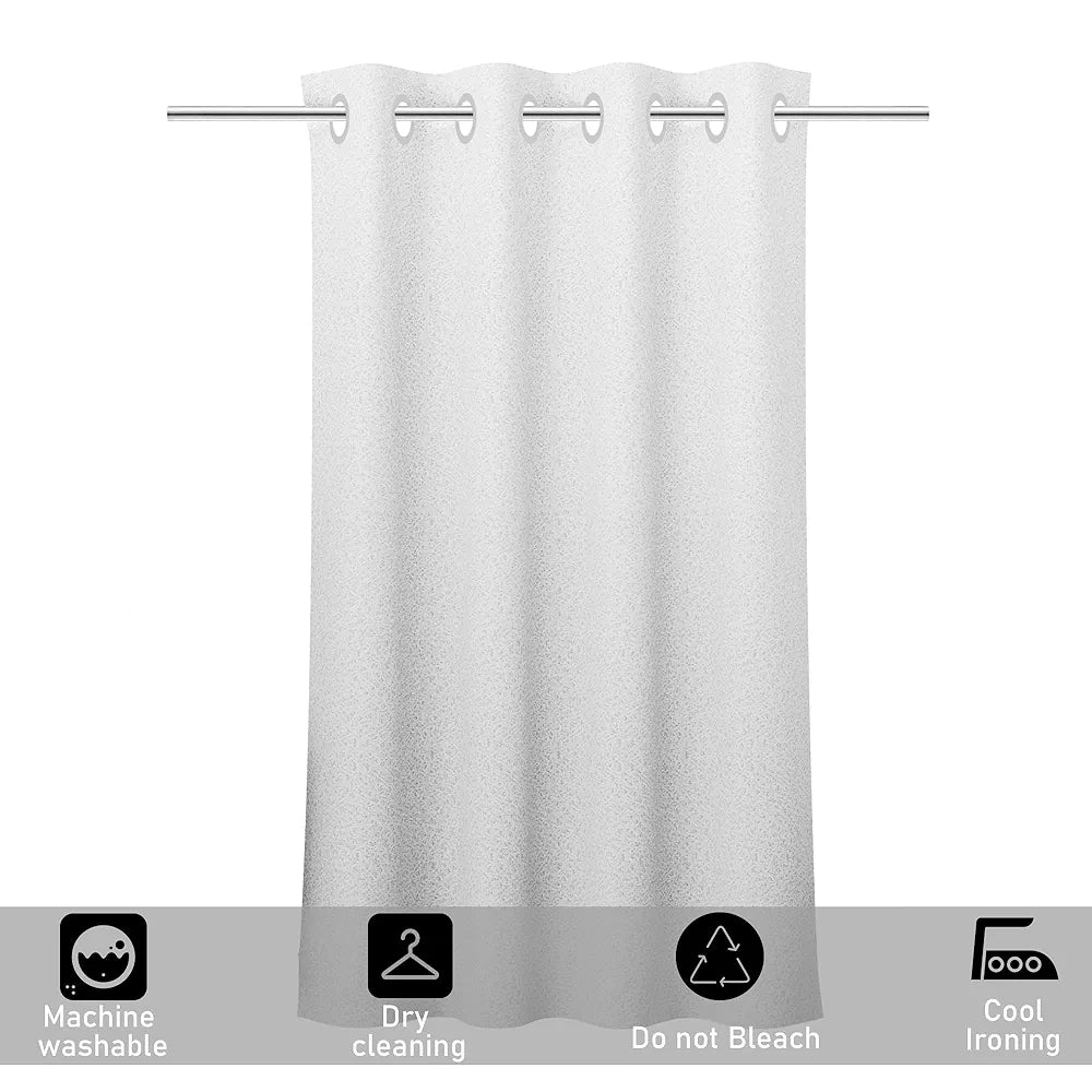 Kuber Industries Stylish Window Curtains for Living Room & Bedroom Web Net White