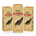 Max Ayurveda Dr. Power Capsules for Men | 100% Ayurvedic & GMP Certified | Stamina, Power and Energy Booster | Pack of 3 (2 Capsules Each)