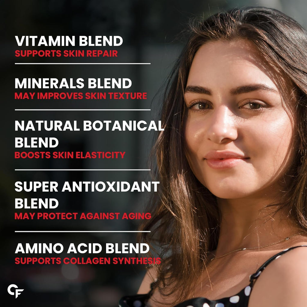 Carbamide Forte Veg Collagen Supplements for Bones | Veg Collagen Tablets For Women & Men | Plant Based Tablets For Hair, Nails & Healthy Skin | 90 Tablets