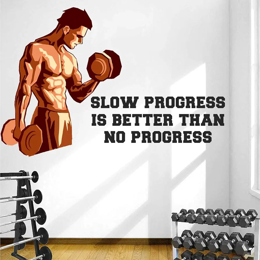 StickMe Gym Fitness Bodybuilding Office Sports Workout Boxing Inspirational Quotes Wall Sticker -SM787