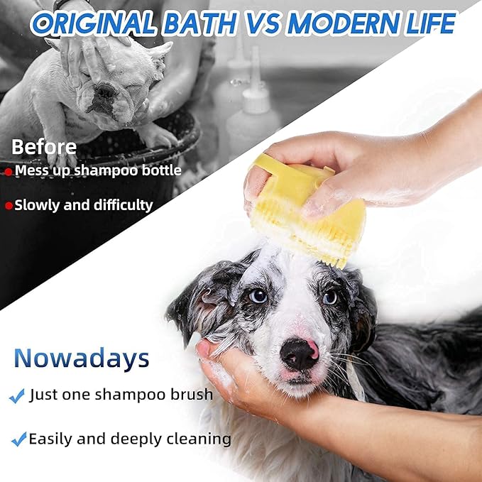 Pet Needs Bio Clean Dog Shampoo | for Dry, Itchy & Sensitive Skin Dog Aleovera Shampoo With Mini Soft Silicone Brush | 500 Ml