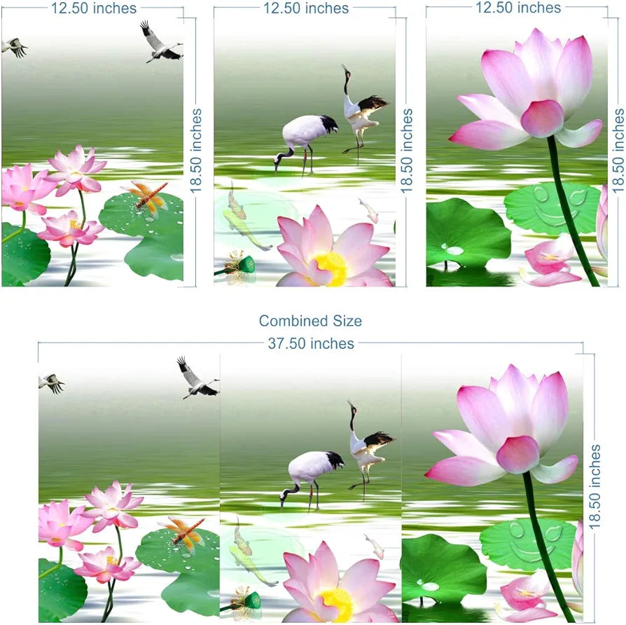 Rangoli MDF 3 Pcs Wall Poster 12x18 Inch Decorative Wall Art P-4 Design-10