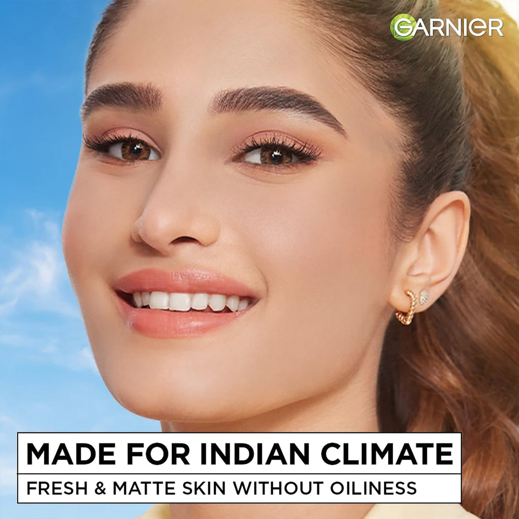 Garnier Fresh & Matte Salicylic Acid Sorbet Moisturizer Cream, Salicylic Acid + Niacinamide + Vitamin C, 9x Lighter Sorbet Cream, For Hydration & Oil Control, Suitable for Oily to Normal & Combination Skin, 90g