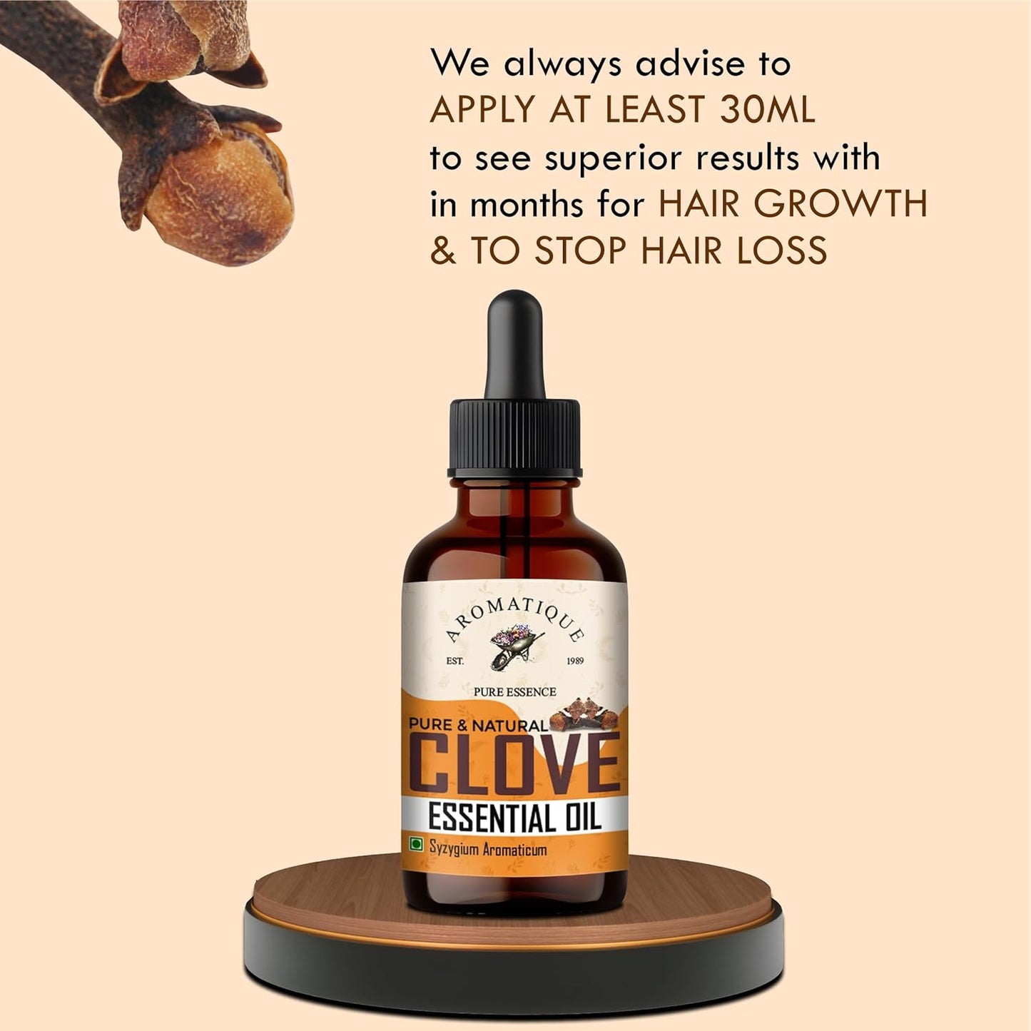 Aromatique Pure Clove Oil For Teeth Pain - 15 ml