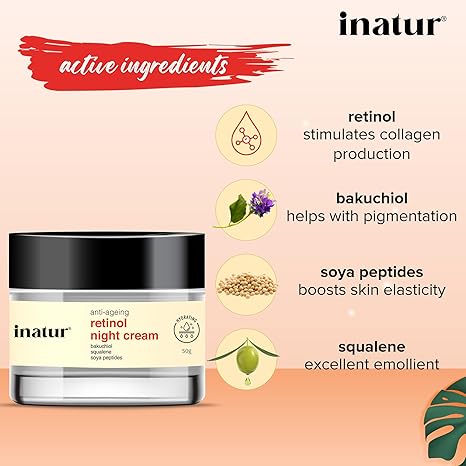 Inatur Retinol Night Cream - 50 gms