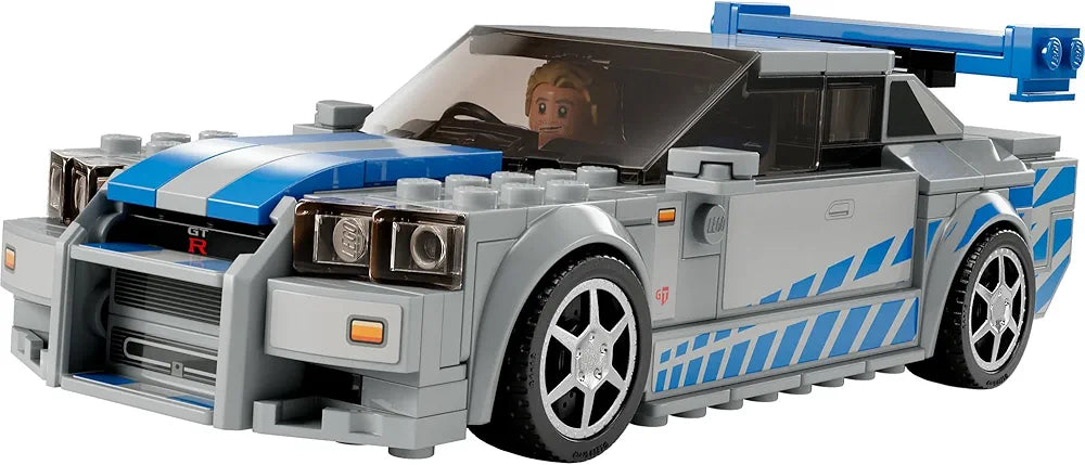 Lego Speed Champions 2 Fast 2 Furious Nissan Skyline GT-R  76917 Building Toy Set Race Car Model for Ages 9+