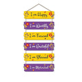 Artvibes Motivational Quotes Decorative Wall Hanging for Living Room | Set of 6